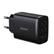 Baseus kompakt hurtiglader CCXJ020101, 3x USB, 17W