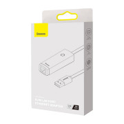 Baseus Lite Series USB til RJ45-nettverksadapter WKQX000001, 100 Mbps - svart