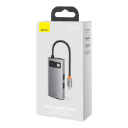 Hub 4in1 Baseus Metal Gleam Series CAHUB-CY0G, USB-C til USB 3.0 + USB 2.0 + HDMI + USB-C PD