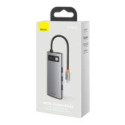 Hub 5in1 Baseus Metal Gleam Series CAHUB-CX0G, USB-C til 3 x USB 3.0 + HDMI + USB-C PD