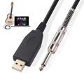 6.35mm jack til gitar-USB-lydkabel - 2m