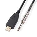 6.35mm jack til gitar-USB-lydkabel - 2m