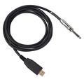 6.35mm jack til gitar-USB-lydkabel - 2m