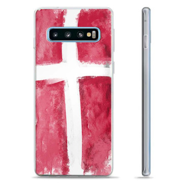 Samsung Galaxy S10+ TPU-deksel - Dansk Flagg