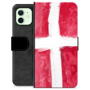 iPhone 12 Premium Lommebok-deksel - Dansk Flagg