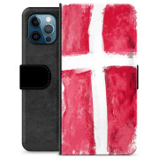iPhone 12 Pro Premium Lommebok-deksel - Dansk Flagg