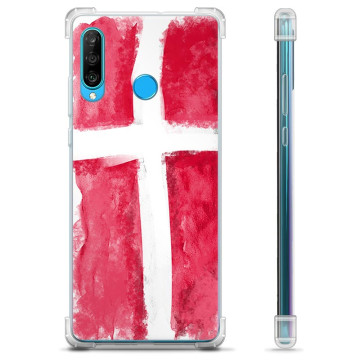 Huawei P30 Lite Hybrid-deksel  - Dansk Flagg