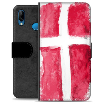 Huawei P30 Lite Premium Lommebok-deksel - Dansk Flagg