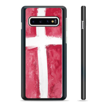 Samsung Galaxy S10+ Beskyttelsesdeksel - Dansk Flagg