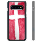 Samsung Galaxy S10 Beskyttelsesdeksel - Dansk Flagg