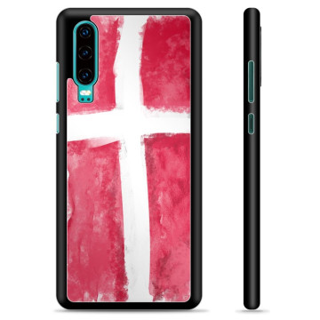 Huawei P30 Beskyttelsesdeksel - Dansk Flagg