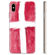 iPhone XS Max TPU-deksel - Dansk Flagg