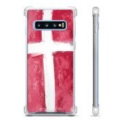 Samsung Galaxy S10+ Hybrid-deksel  - Dansk Flagg