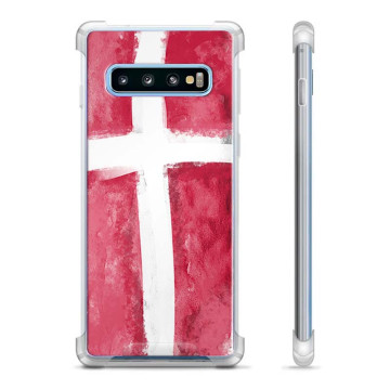 Samsung Galaxy S10+ Hybrid-deksel  - Dansk Flagg