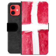 iPhone 12 mini Premium Lommebok-deksel - Dansk Flagg