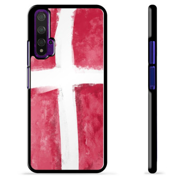 Huawei Nova 5T Beskyttelsesdeksel - Dansk Flagg