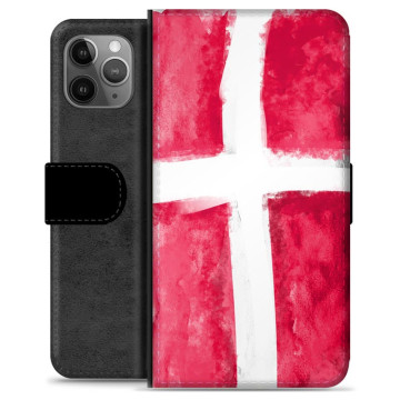 iPhone 11 Pro Max Premium Lommebok-deksel - Dansk Flagg