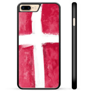 iPhone 7 Plus / iPhone 8 Plus Beskyttelsesdeksel - Dansk Flagg
