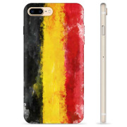 iPhone 7 Plus / iPhone 8 Plus TPU-deksel - Tysk Flagg
