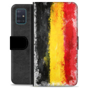 Samsung Galaxy A51 Premium Lommebok-deksel - Tysk Flagg