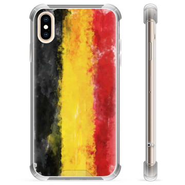 iPhone X / iPhone XS Hybrid-deksel  - Tysk Flagg