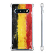 Samsung Galaxy S10+ Hybrid-deksel  - Tysk Flagg