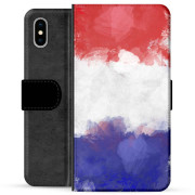 iPhone X / iPhone XS Premium Lommebok-deksel - Fransk Flagg
