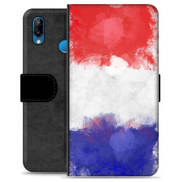 Huawei P20 Lite Premium Lommebok-deksel - fransk Flagg