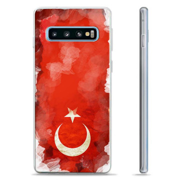 Samsung Galaxy S10+ TPU-deksel - tyrkisk Flagg