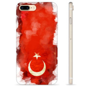 iPhone 7 Plus / iPhone 8 Plus TPU-deksel - tyrkisk Flagg