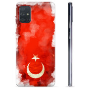 Samsung Galaxy A71 TPU-deksel - tyrkisk Flagg