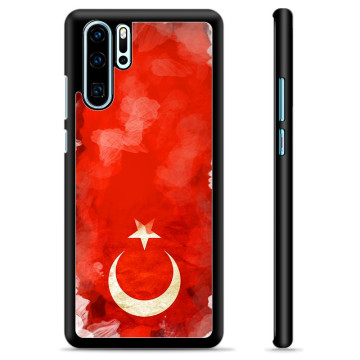 Huawei P30 Beskyttelsesdeksel - Tyrkisk Flagg