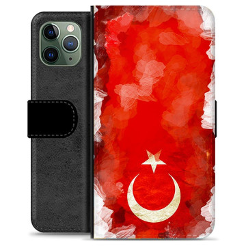 iPhone 11 Pro Premium Lommebok-deksel - tyrkisk Flagg