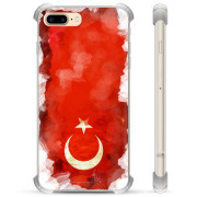 iPhone 7 Plus / iPhone 8 Plus Hybrid-deksel  - Tyrkisk Flagg