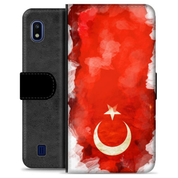 Samsung Galaxy A10 Premium Lommebok-deksel - tyrkisk Flagg