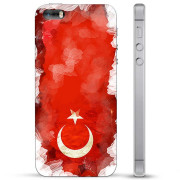 iPhone 5/5S/SE Hybrid-deksel  - tyrkisk Flagg