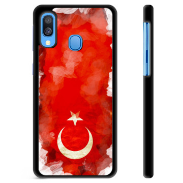 Samsung Galaxy A40 Beskyttelsesdeksel - Tyrkisk Flagg