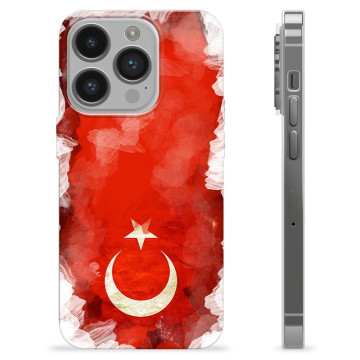 iPhone 14 Pro TPU-deksel - tyrkisk Flagg