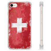 iPhone 7/8/SE (2020)/SE (2022) Hybrid-deksel  - Sveitsisk Flagg