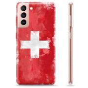 Samsung Galaxy S21 5G TPU-deksel - Sveitsisk Flagg