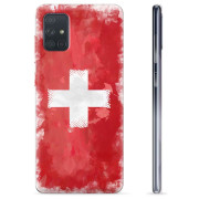 Samsung Galaxy A71 TPU-deksel - Sveitsisk Flagg