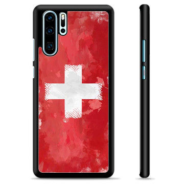 Huawei P30 Beskyttelsesdeksel - Sveitsisk Flagg