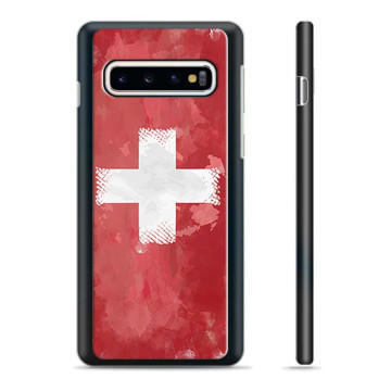 Samsung Galaxy S10+ Beskyttelsesdeksel - Sveitsisk Flagg