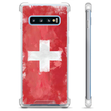 Samsung Galaxy S10 Hybrid-deksel  - Sveitsisk Flagg