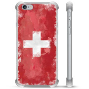 iPhone 6 Plus / 6S Plus Hybrid-deksel  - Sveitsisk Flagg