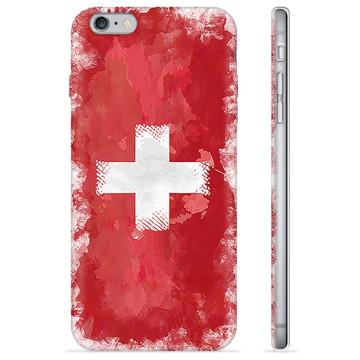 iPhone 6 Plus / 6S Plus TPU-deksel - Sveitsisk Flagg