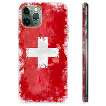 iPhone 11 Pro TPU-deksel - Sveitsisk Flagg