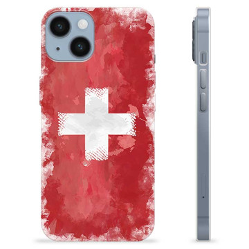 iPhone 14 TPU-deksel - Sveitsisk Flagg