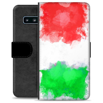 Samsung Galaxy S10 Premium Lommebok-deksel - Italiensk Flagg