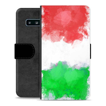 Samsung Galaxy S10+ Premium Lommebok-deksel - Italiensk Flagg